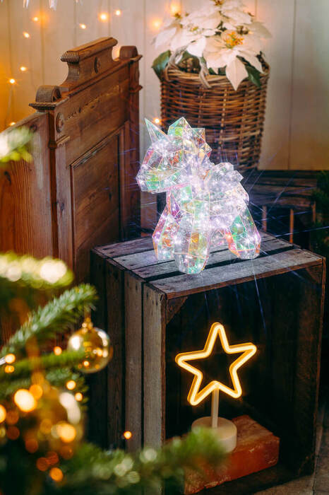 Enhörning Hologram 100 LED Stemning